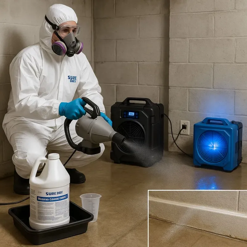 Sanitization and Odor Removal process in Taunton, MA
